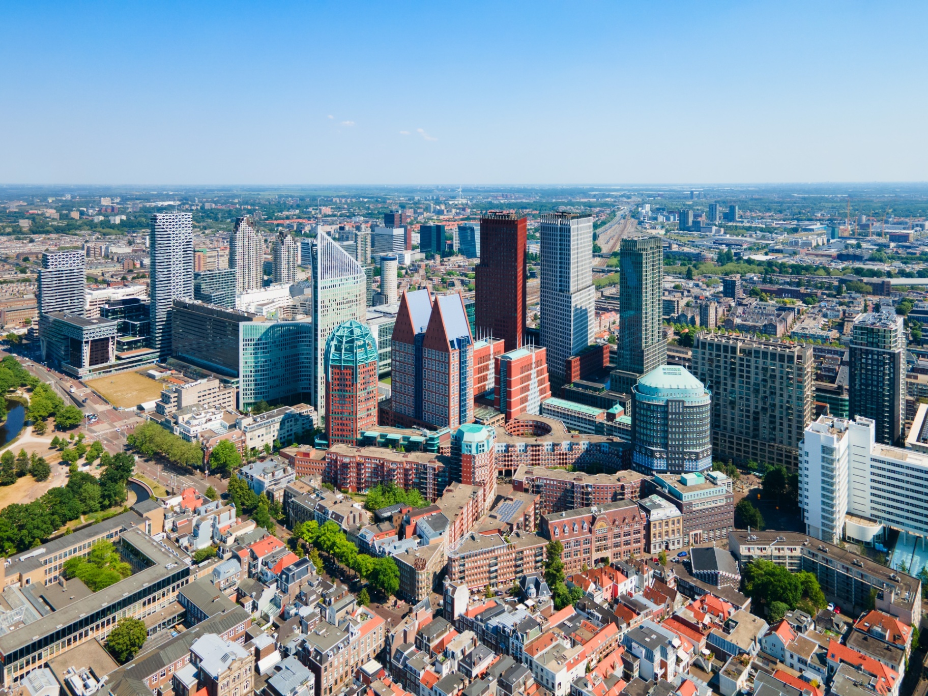 The Hague skyline